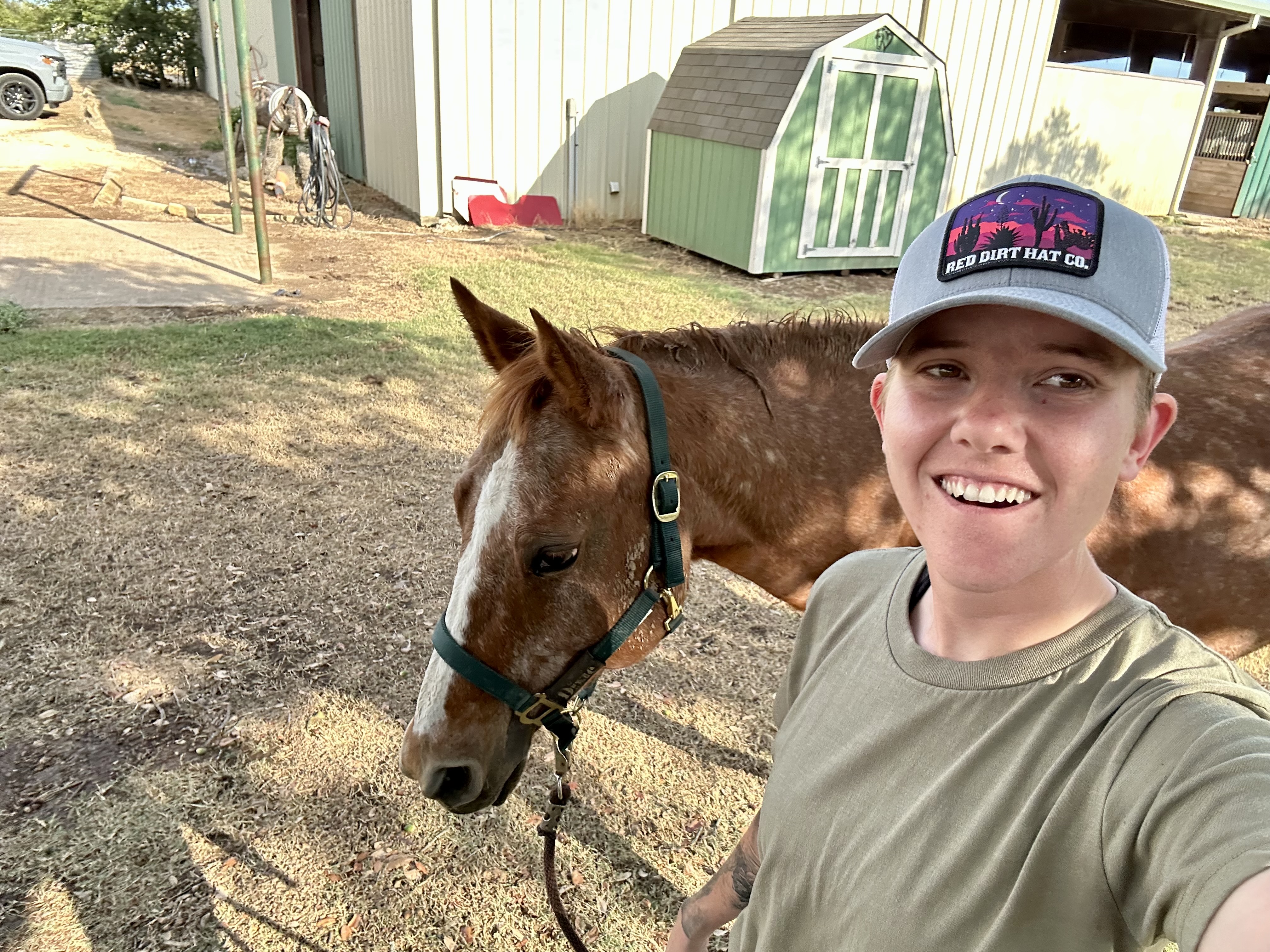 Kayla with a horse